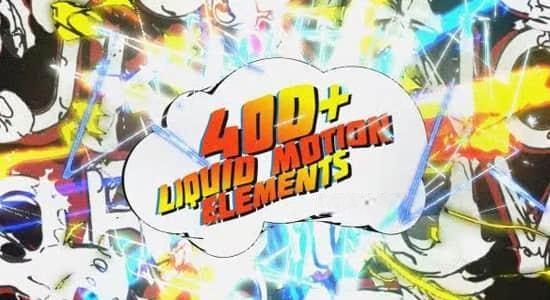 AE模板-400个三维复古卡通液体MG动画元素预设包 3D liquid Motion FX Packages AE模板-400个三维复古卡通液体MG动画元素预设包 3D liquid Motion FX Packages