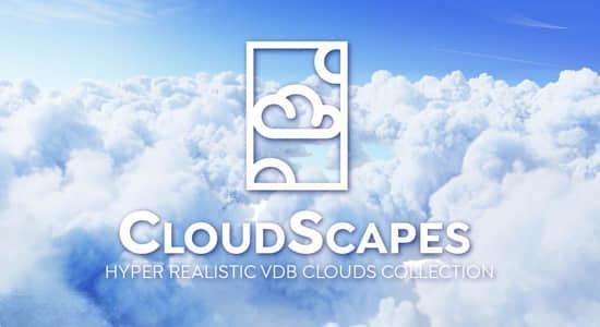 211种真实白云云朵VDB模型Blender预设 CloudScapes 211种真实白云云朵VDB模型Blender预设 CloudScapes