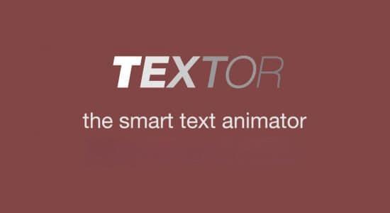 AE脚本-文字缓入缓出弹性动画制作 Textor v1.1.6 + 使用教程 AE脚本-文字缓入缓出弹性动画制作 Textor v1.1.6 + 使用教程