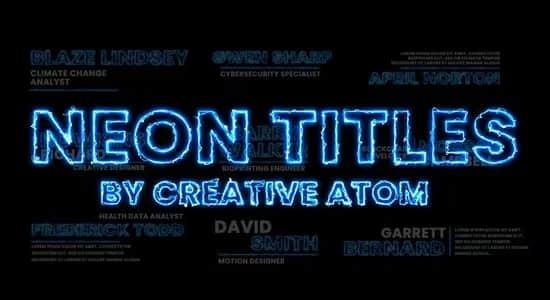 PR模板-霓虹发光电流描边文字标题动画 Neon Titles MOGRT PR模板-霓虹发光电流描边文字标题动画 Neon Titles MOGRT