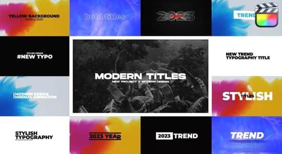 43个现代商务迷你风格化文字标题动画FCPX插件 Big Pack Titles 43个现代商务迷你风格化文字标题动画FCPX插件 Big Pack Titles