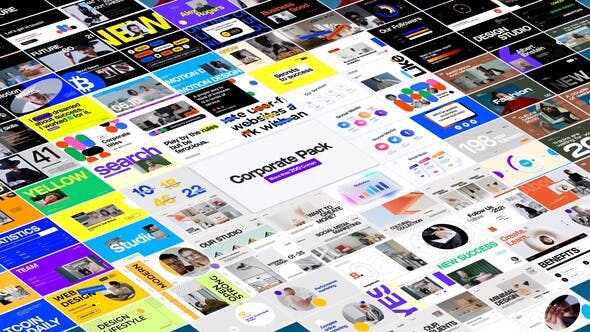 AE模板-214个现代时尚图形公司企业商务包装动画包 Corporate Style Pack AE模板-214个现代时尚图形公司企业商务包装动画包 Corporate Style Pack