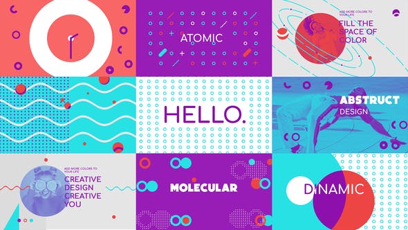 AE模板-时尚彩色图形富有表现力促销广告开场介绍片头 Colorful Opener AE模板-时尚彩色图形富有表现力促销广告开场介绍片头 Colorful Opener