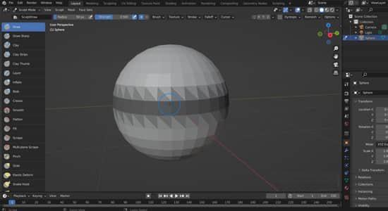 雕刻模式选区隐藏Blender插件 Selection To Mask 雕刻模式选区隐藏Blender插件 Selection To Mask
