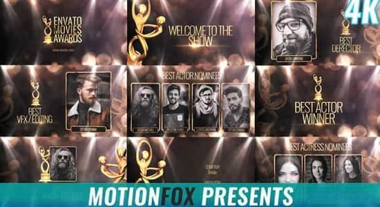 AE模板-小金人舞台灯光粒子颁奖典礼开场片头栏目包装 Awards Show AE模板-小金人舞台灯光粒子颁奖典礼开场片头栏目包装 Awards Show