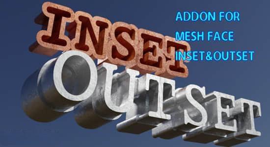 三维模型片面挤出挤压Blender插件 Inset Outset V0.0.2 三维模型片面挤出挤压Blender插件 Inset Outset V0.0.2