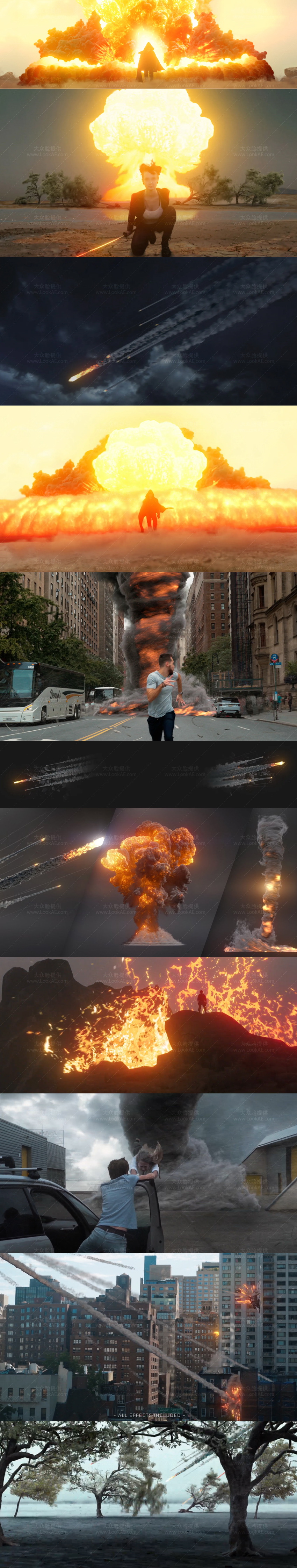 4K视频素材-150个世界末日灾难龙卷风海啸陨石爆炸视觉特效动画 4K视频素材-150个世界末日灾难龙卷风海啸陨石爆炸视觉特效动画