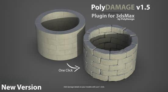 三维模型添加损坏细节纹理雕刻Blender插件 PolyDamage 三维模型添加损坏细节纹理雕刻Blender插件 PolyDamage