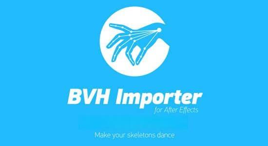 AE脚本-骨骼动作捕捉导入生成动画 BVH Importer 1.6.0 + 视频教程 AE脚本-骨骼动作捕捉导入生成动画 BVH Importer 1.6.0 + 视频教程