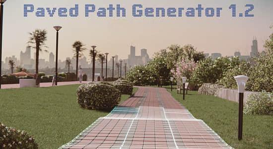 Blender插件-20组三维道路生长器 Paved Path Generator V1.2 Blender插件-20组三维道路生长器 Paved Path Generator V1.2