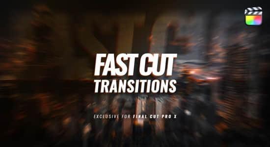 FCPX插件-24种酷炫多画面快速切换闪烁堆叠转场过渡预设