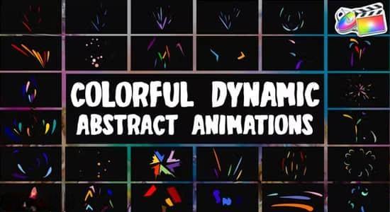 FCPX插件-30个充满活力动态手绘彩色抽象图形动画 FCPX插件-30个充满活力动态手绘彩色抽象图形动画