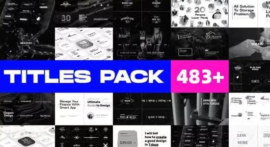 AE模板-483个现代企业优雅简约科技复古文字标题图形排版动画 20 in 1 AE模板-483个现代企业优雅简约科技复古文字标题图形排版动画 20 in 1