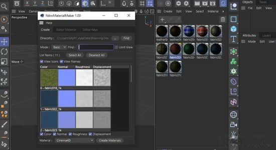 多通道贴图材质自动生成C4D插件 MaterialMaker v1.01 Win 多通道贴图材质自动生成C4D插件 MaterialMaker v1.01 Win
