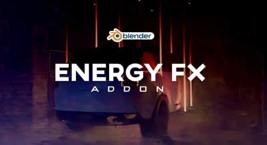 酷炫能量冲击波光线特效元素Blender插件 Energy FX 酷炫能量冲击波光线特效元素Blender插件 Energy FX