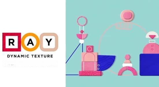 AE脚本-动态贴图快速制作 Ray Dynamic Texture V1.5.6 + 视频教程