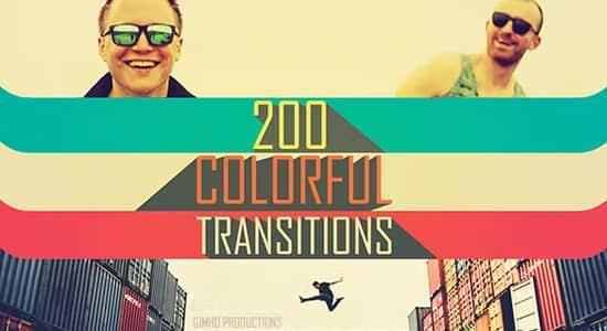 AE模板-200个炫彩MG图形动画转场过渡预设 Transition Colorful AE模板-200个炫彩MG图形动画转场过渡预设 Transition Colorful