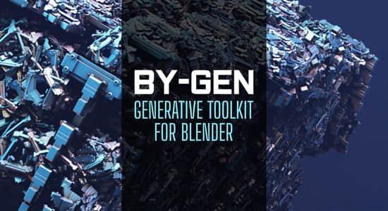 抽象艺术作品生成器Blender插件 BY-GEN v9.2 抽象艺术作品生成器Blender插件 BY-GEN v9.2