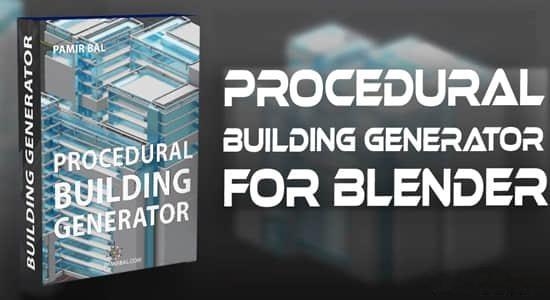 Blender插件-三维程序化建筑楼房生成器 Procedural Building Generator V1.3 Blender插件-三维程序化建筑楼房生成器 Procedural Building Generator V1.3