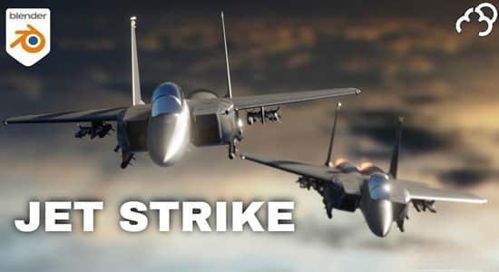 Blender插件-喷气式飞机模型生成工具 Aviation Jet Strike Addon V1.0 Blender插件-喷气式飞机模型生成工具 Aviation Jet Strike Addon V1.0