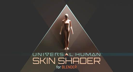 Blender插件-三维人像皮肤材质着色器 Universal Human Skin Shader V1.0