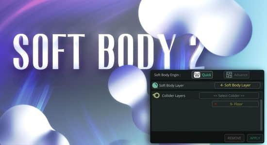 图形物体弹性柔和碰撞模拟AE脚本 Soft Body v2.0 + 使用教程
