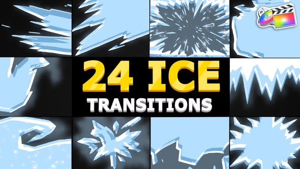 FCPX插件-24个卡通凝固结冰转场过渡 Ice Transitions FCPX插件-24个卡通凝固结冰转场过渡 Ice Transitions