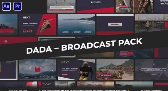 120个电视广播节目栏目边栏标题字幕条包装动画AE/PR模板 Broadcast Pack 120个电视广播节目栏目边栏标题字幕条包装动画AE/PR模板 Broadcast Pack