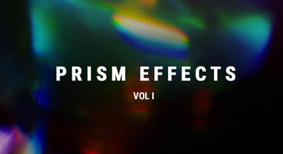 6K视频素材-51个优雅复古彩色棱镜光晕彩虹散景炫光叠加动画 Prism Effects V1