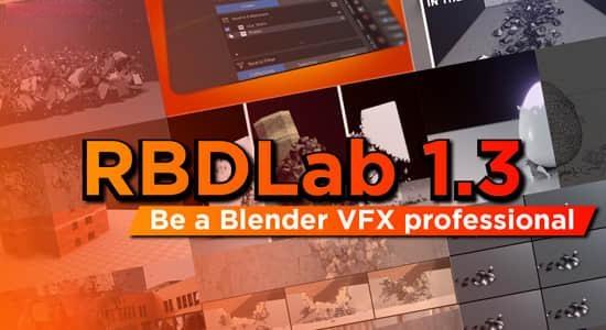 物理动力学破碎工具Blender插件 RBDLab V1.4 物理动力学破碎工具Blender插件 RBDLab V1.4