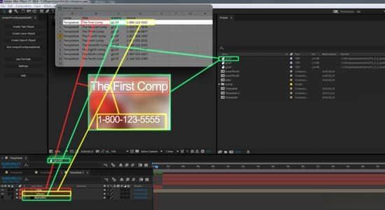 AE脚本-使用电子表格创建合成图层 CompsFromSpreadsheet 5.1.9