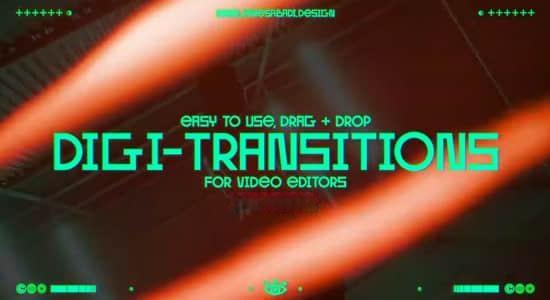 4K视频素材-50个数字故障炫光闪烁风格化转场素材 Design Digi-Transitions 4K视频素材-50个数字故障炫光闪烁风格化转场素材 Design Digi-Transitions