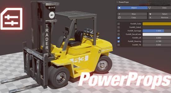 智能操作模型动画属性控制Blender插件 PowerProps v0.2.9 智能操作模型动画属性控制Blender插件 PowerProps v0.2.9