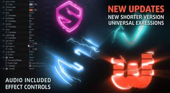 AE模板-能量电流闪电火花发光LOGO标志展示动画 MultiFx Logo Reveal AE模板-能量电流闪电火花发光LOGO标志展示动画 MultiFx Logo Reveal