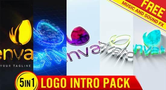AE模板-5组LOGO标志演绎展示片头动画 Logo Intro Mega pack AE模板-5组LOGO标志演绎展示片头动画 Logo Intro Mega pack