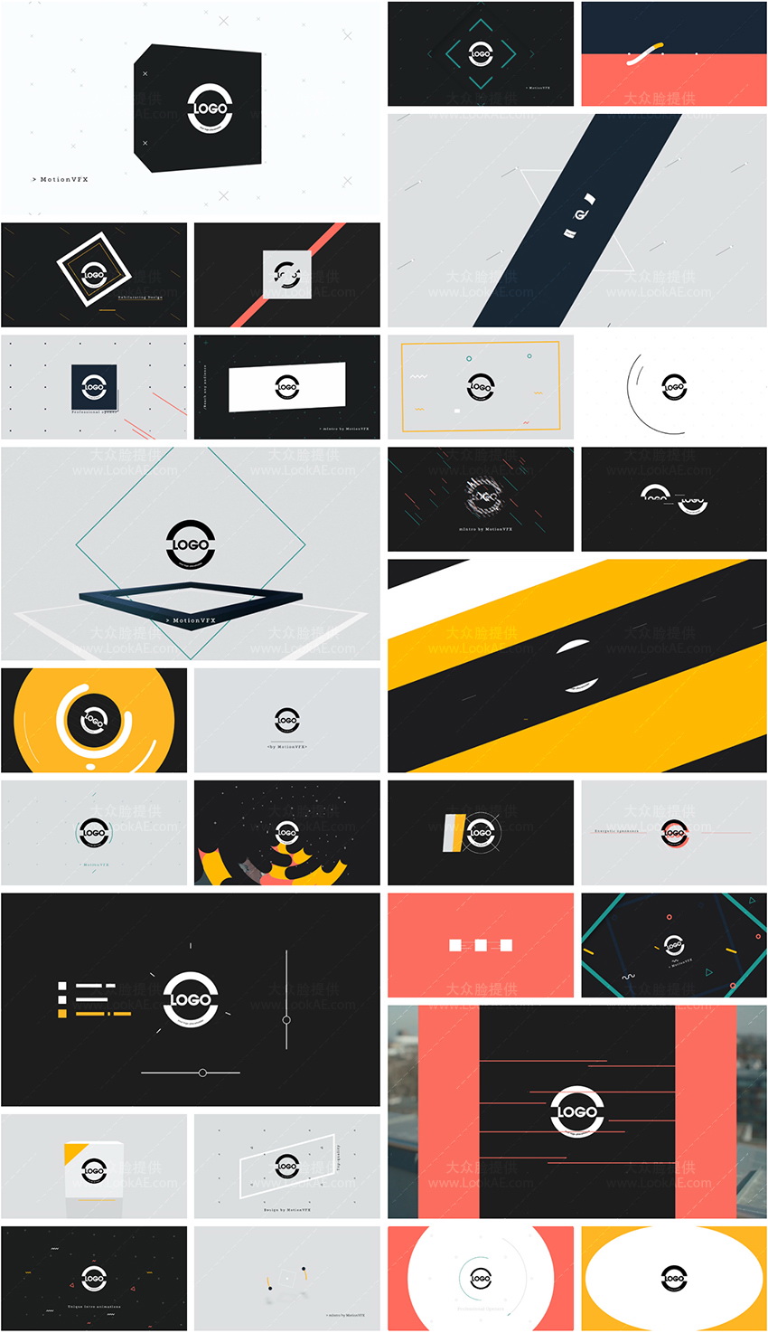 FCPX插件-30种创意简洁图形文字LOGO标志展示开场小片头动画V1 FCPX插件-30种创意简洁图形文字LOGO标志展示开场小片头动画V1