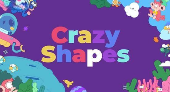 图形绑定拉伸变形MG动画制作AE脚本 Crazy Shapes V1.1.1 + 使用教程
