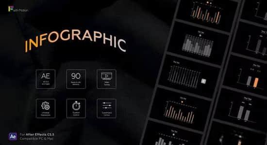 90组信息数据统计柱状图走势图形动画AE模板 Infographic Bar 90组信息数据统计柱状图走势图形动画AE模板 Infographic Bar
