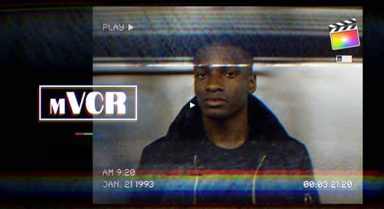 FCPX插件-30种复古老录像带视觉特效预设 mVCR FCPX插件-30种复古老录像带视觉特效预设 mVCR