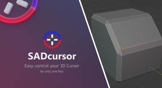 Blender插件-光标移动旋转快速吸附工具 Sad Cursor V2.0 Blender插件-光标移动旋转快速吸附工具 Sad Cursor V2.0