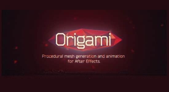 AE脚本-快速创建MG折纸网格动画脚本 Origamit v1.4.0 AE脚本-快速创建MG折纸网格动画脚本 Origamit v1.4.0