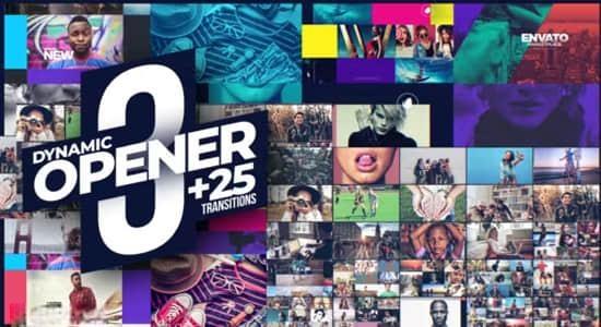 现代时尚动态图形网格布局图文快闪展示转场效果AE模板 Dynamic Openers Transitions 现代时尚动态图形网格布局图文快闪展示转场效果AE模板 Dynamic Openers Transitions