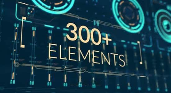 PR模板-300个科技感UI界面图形元素动画 Fusion HUD Pack PR模板-300个科技感UI界面图形元素动画 Fusion HUD Pack