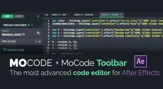 AE脚本-脚本表达式代码编辑开发工具 MoCode v1.3.9 + 使用教程