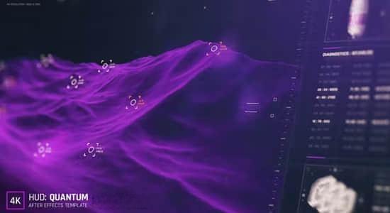 160组全息科技感HUD数据图形屏幕UI动画AE模板 HID: Quantum