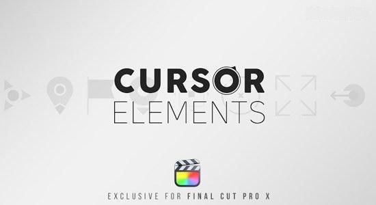 FCPX插件-100个现代简单光标定点元素文字标题注释动画预设 FCPX插件-100个现代简单光标定点元素文字标题注释动画预设