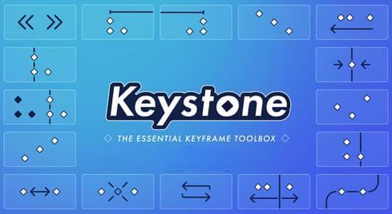 AE脚本-关键帧复制粘贴对齐镜像拉伸调节控制工具 Keystone v1.0.8 + 使用教程