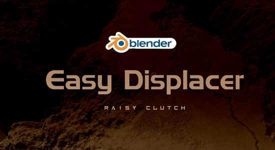 Blender插件-置换凹凸面插件 Easy Displacer V1.00