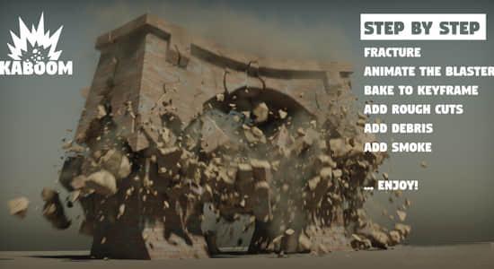 三维模型爆炸破碎特效Blender插件 Kaboom V1.5.5 三维模型爆炸破碎特效Blender插件 Kaboom V1.5.5