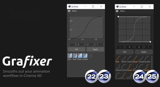 C4D插件-动画关键帧曲线编辑辅助工具 Grafixer v2.0.0 Win/Mac C4D插件-动画关键帧曲线编辑辅助工具 Grafixer v2.0.0 Win/Mac